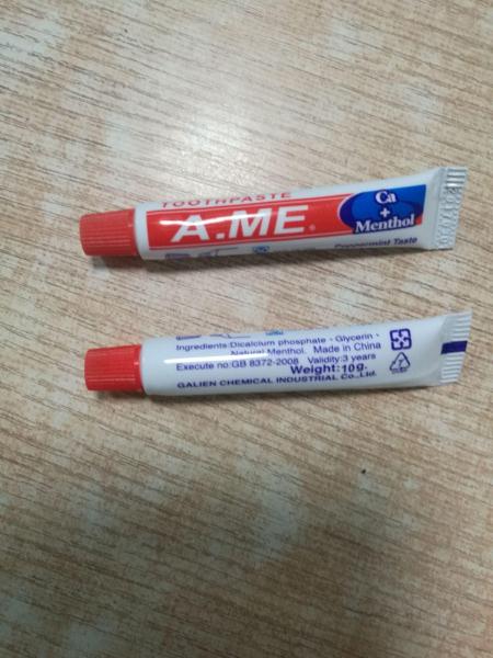 disposable toothpaste
