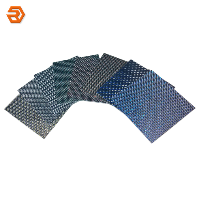 Colored 3K Carbon Fiber Fabric / Cloth for Producing Carbon Fiber Products