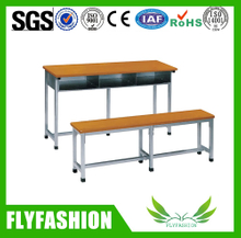 Bureau de double de salle de classe de mobilier scolaire et présidence bon marché (SF-48D)