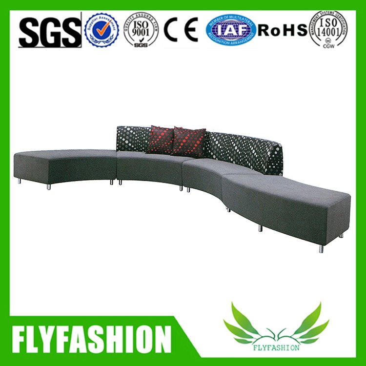 Living room modern PU leather long size sofa for sale (OF-55)