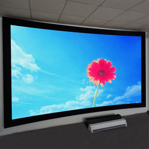 Home Cinema HD Curved Fixed Frame Projection Screen 