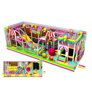 Candy Theme Park Kids Small Indoor Play Area for Kindergarten
