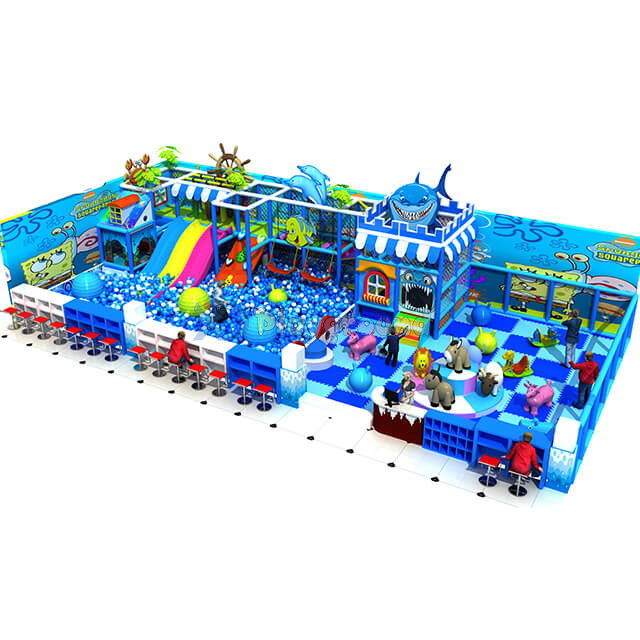 Ocean Themed Adventure Children Indoor Playground Equipment
