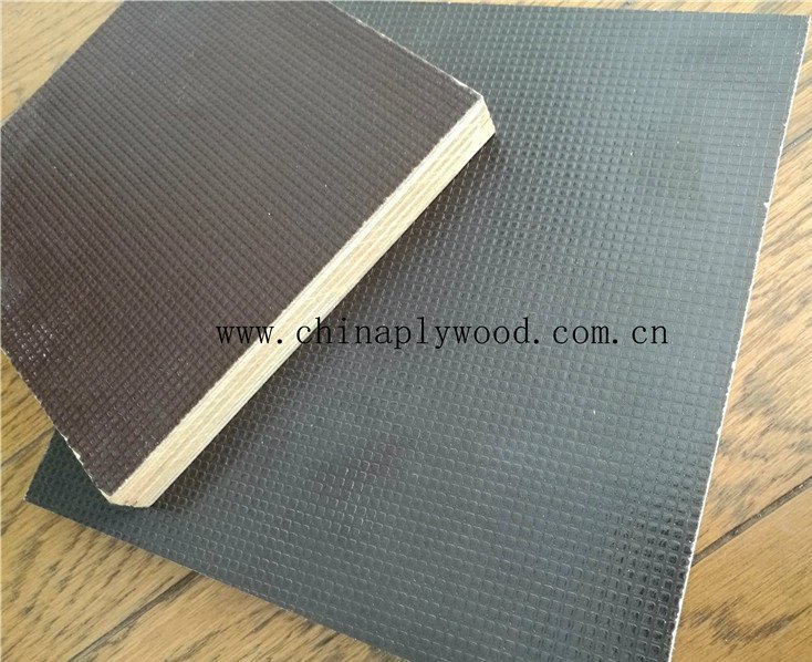 Anti Slip/Wiremesh Film Faced Plywood WBP Glue for Constructions