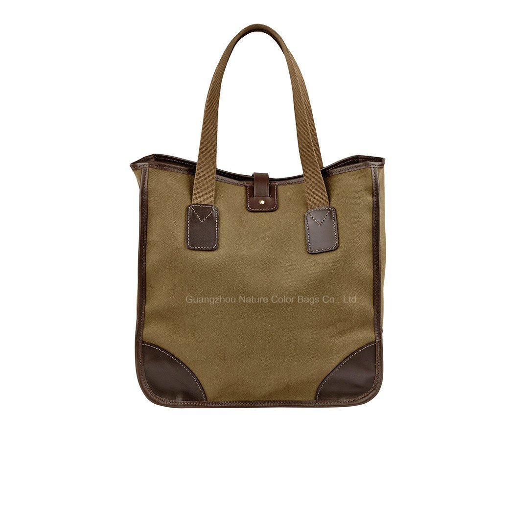 Mens Light Leisure Canvas Tote Bag for Office Gear