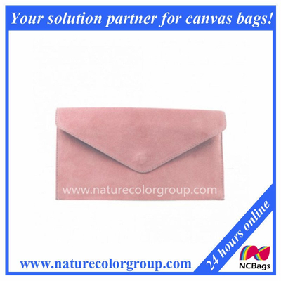Ladies Suede Envelope Clutch Bag