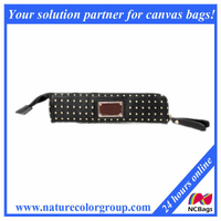Fashion PU with Rivet Charge Bags and Pencil Bags (WP-005)