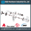 Cerradura de puerta de madera de mortaja resistente al fuego UL ANSI Grado 1 SS304-DDAL20 F20