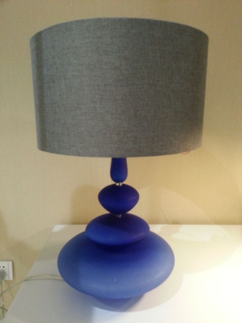 Настольные лампы с основанием из синего стекла современного дизайна (JT13050/00/001)