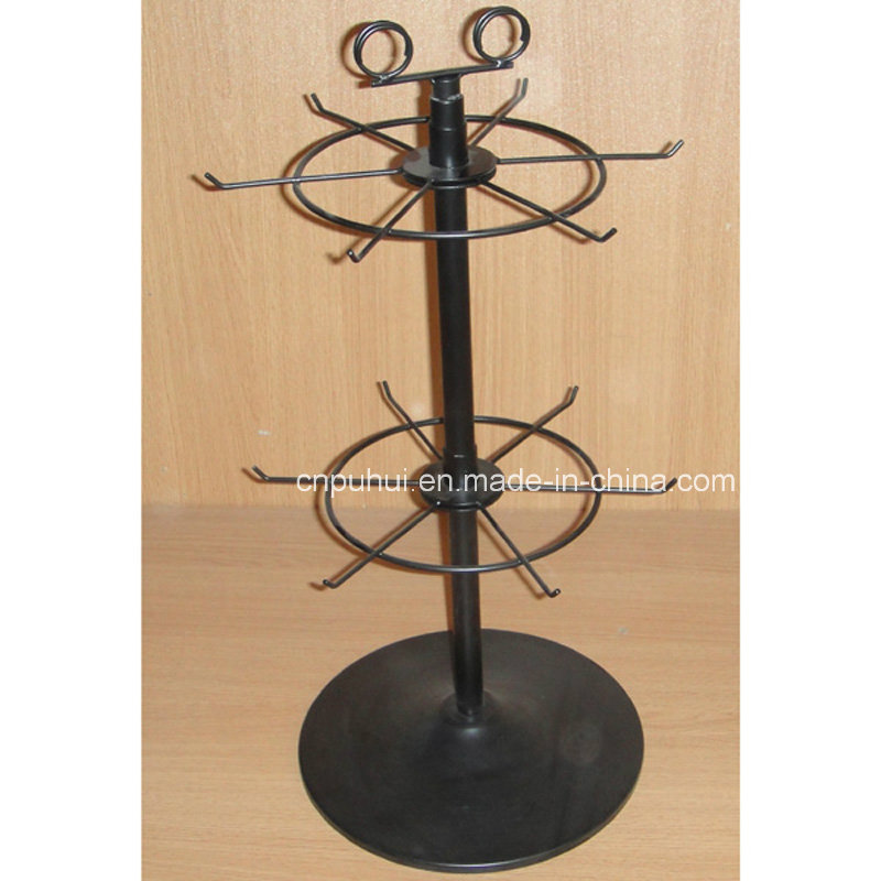 Wire and Metal 6 Peg Hooks Counter Rack (PHY183)