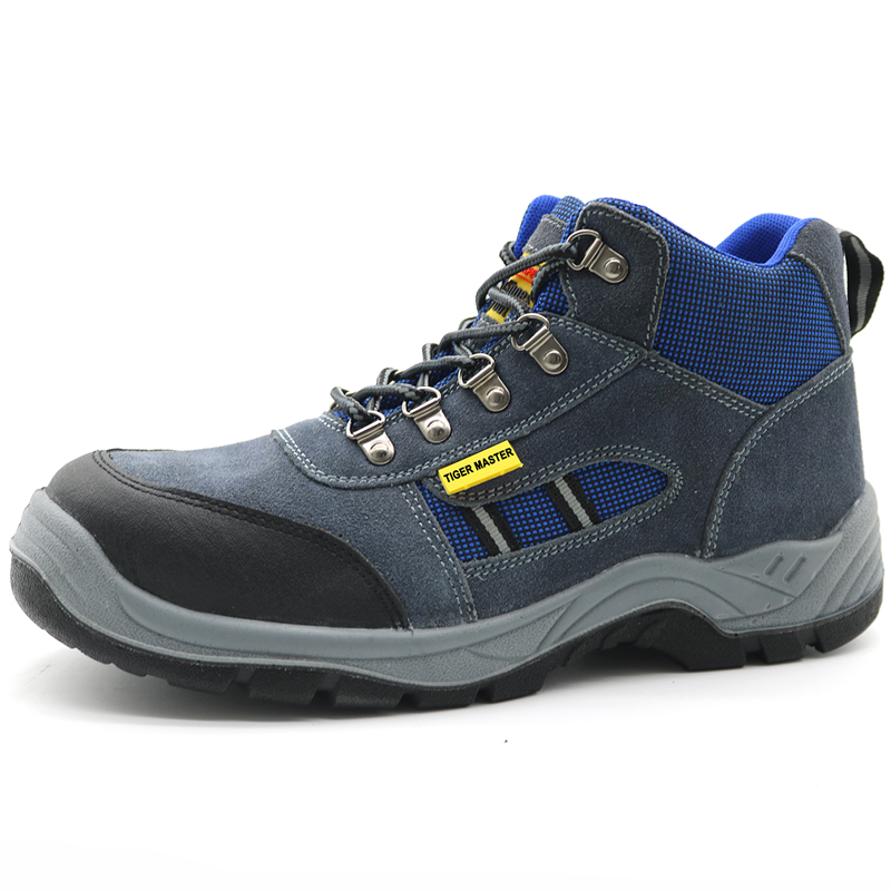 Blue Suede Leather Steel Toe Working Safety Shoes Sports Buy working