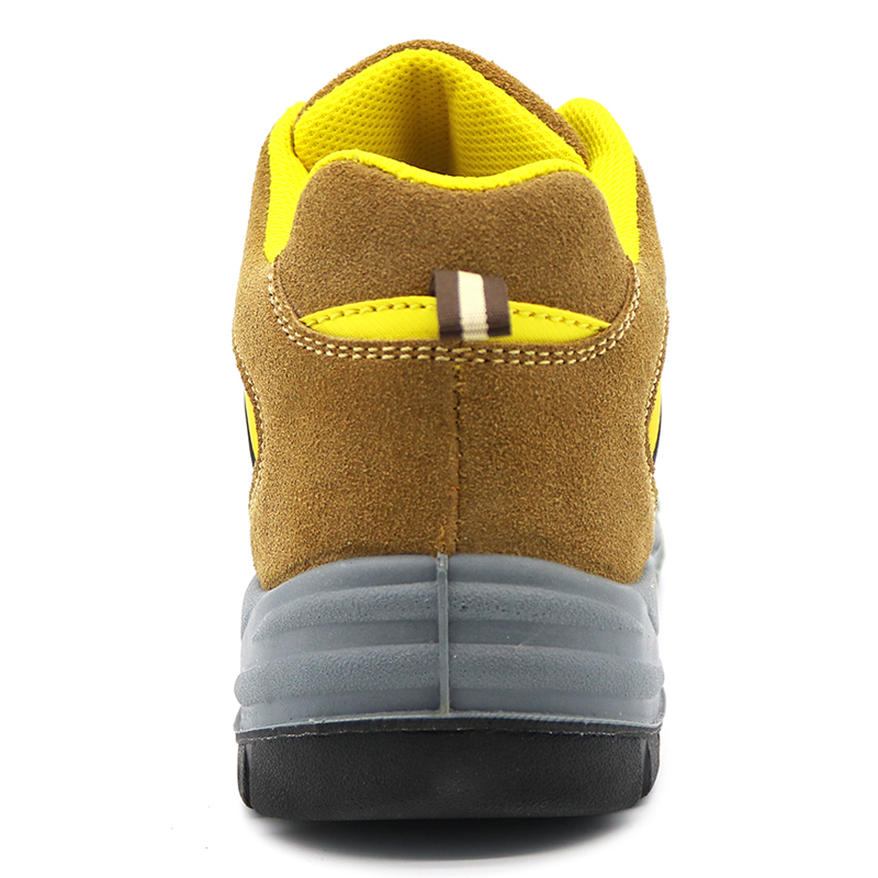 Anti Slip Suede Leather Cheap Working Safety Shoes Steel Toe