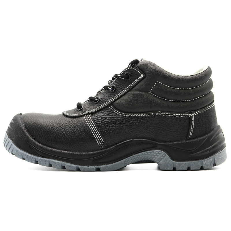 Oil Slip Resistant Steel Toe Prevent Puncture Labor Safety Shoes Black