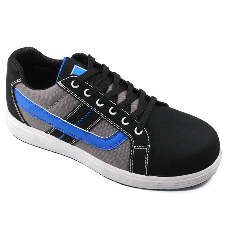 Abrasion Resistant Anti Slip Metal Free Casual Sport Safety Shoes Fiberglass Toe