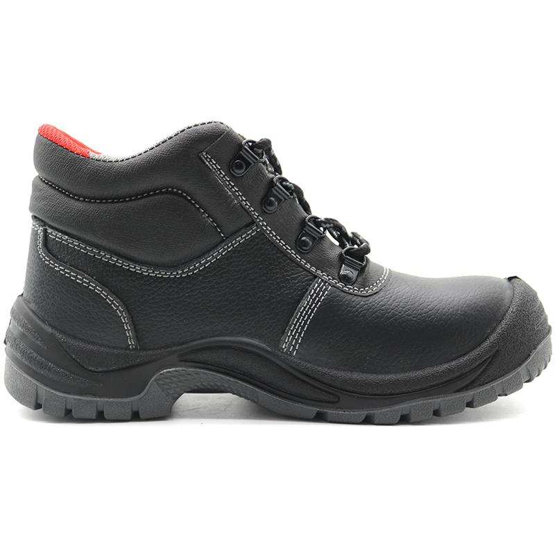 Tiger master anti impact puncture industrial safety shoes black