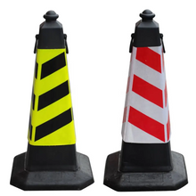 750 mm height rubber base PE traffic safety cones
