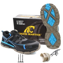 Fast Lacing System Fashion Sport Safety Shoes for Men Light Weight