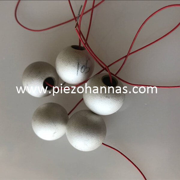 Transductor piezoeléctrico de cerámica de esfera piezoeléctrica para acústica subacuática