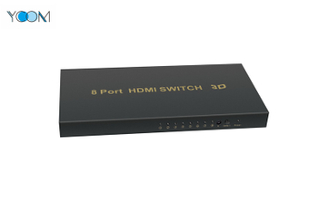 1080P HDMI Switch 1X8 Soporte 3D con 8 puertos