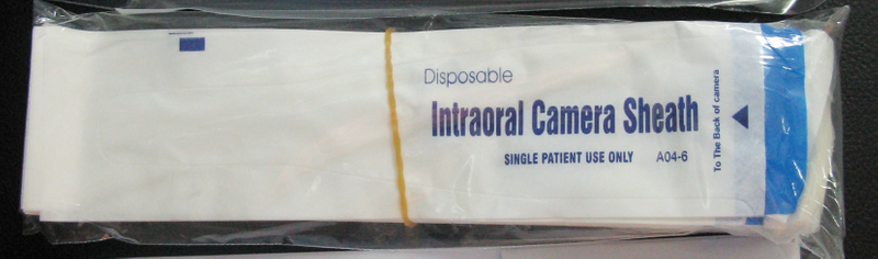 A04-6 Disposable Oral Camera Cover / Protect Dental Camera Handpiece / Dental Sheath/Oral Camera Sterilize China Intraoral Camer