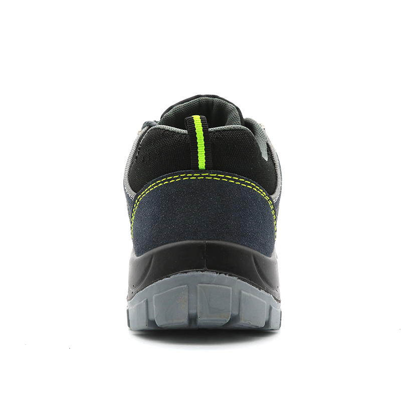 Suede Leather Anti Slip Pu Sole Work Shoes with Steel Toe Steel Plate