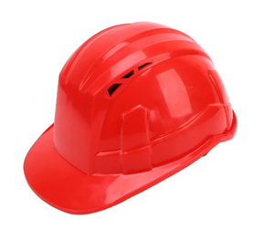 CE EN397 Red HDPE Shell Industrial Safety Helmet Hard Hat