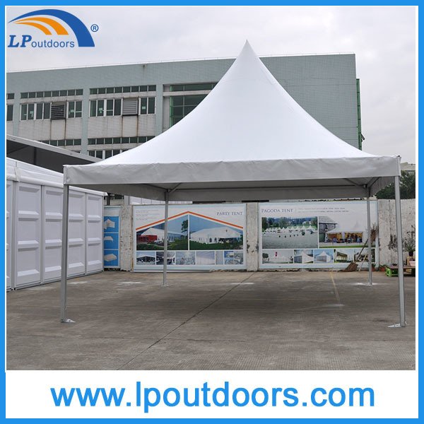Carpa Gazebo de PVC blanco de aluminio para exteriores de 5x5m 