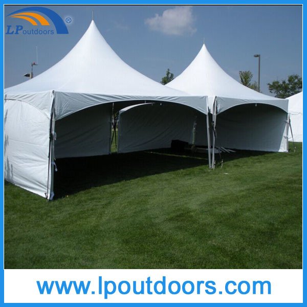 Carpa de cena al aire libre 20X40 Carpa de estructura de pico alto para 50-80 personas