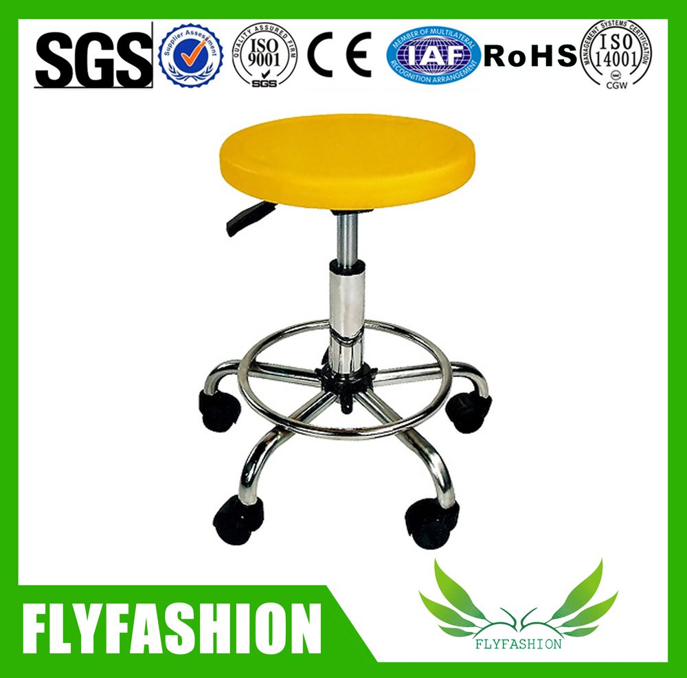Adjustable Rotary yellow plastic Computer chair(PC-34)