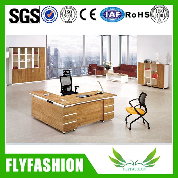 office executive L shaped wooden desk for sale (ET-38)