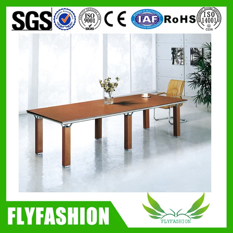 Meeting table with wooden and metal leg conference table（CT-19）