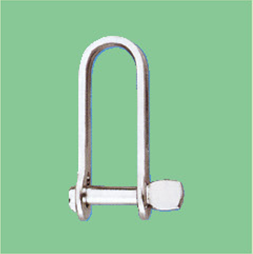 S/S STAMP HALYARD SHACKLE WITH SINGLE PIN