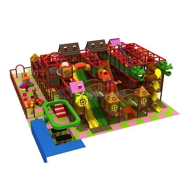 Customized 3 Levels Children Indoor Playground Equipment with Toddler Area