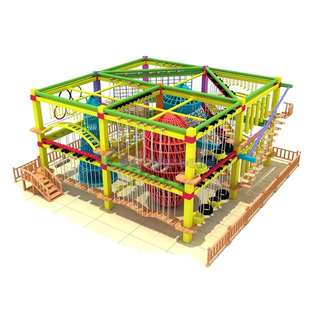 Customized Great Amusement Park Theme Adventure Ropes Course for Kids