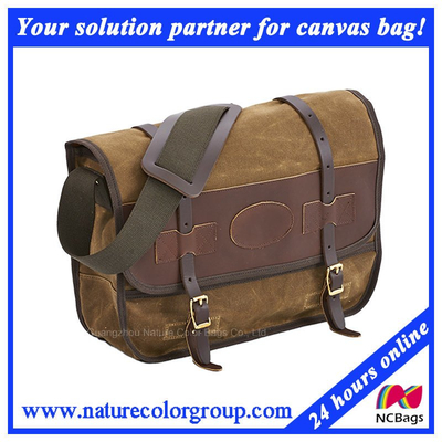 Mens Fashion Functional Canvas Messenger Travel Bag for Touring