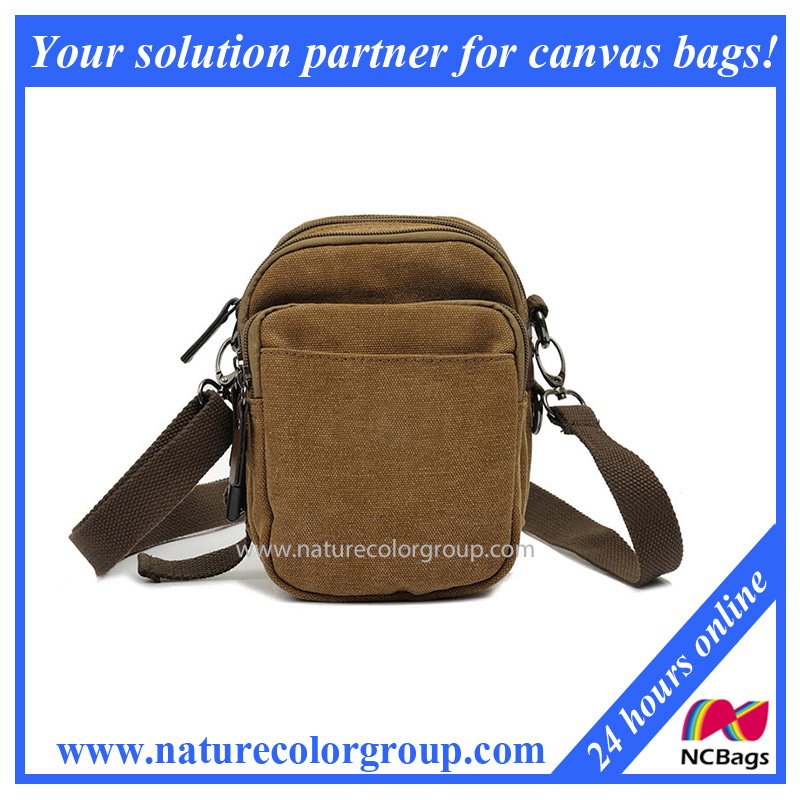 Simple Stylish Leisurefour Pockets Messenger Bag Small Bag (MSB-037)