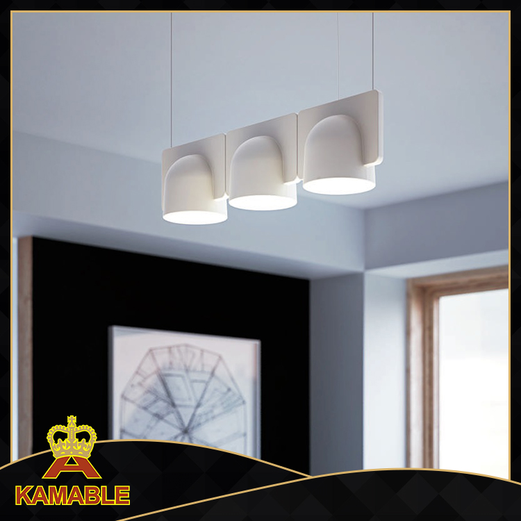 Подвесной светильник из алюминиевого железа для кухни белого цвета (KA9175 / 3A белый)