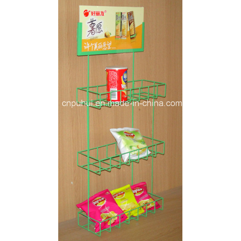 Metal Wire Hanging Potato Chips Rack (PHY1003F) Buy Potato Chips Rack