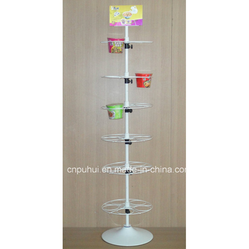 Metal Wire Floor Standing Snacks Display Stand (PHY1031F)