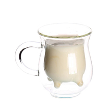 Double Wall Glass Milk Cups