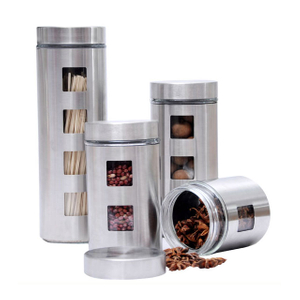 Round Glass Canister