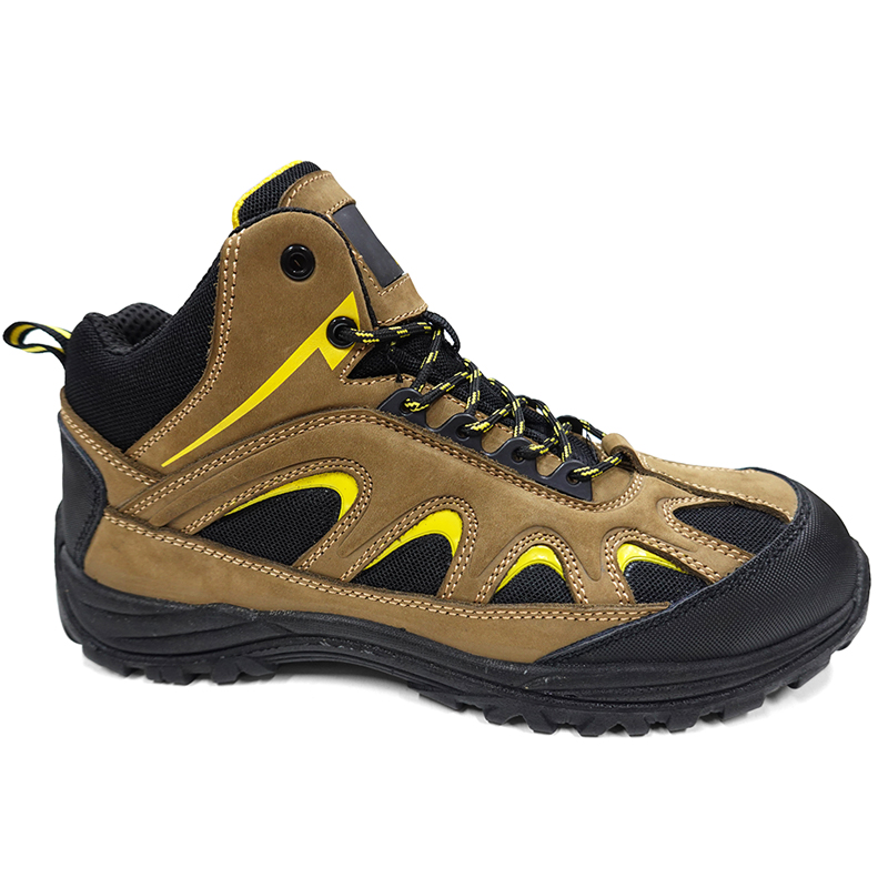 Non Slip Oil Resistant Fiberglass Toe Men Hiking Safety Boots