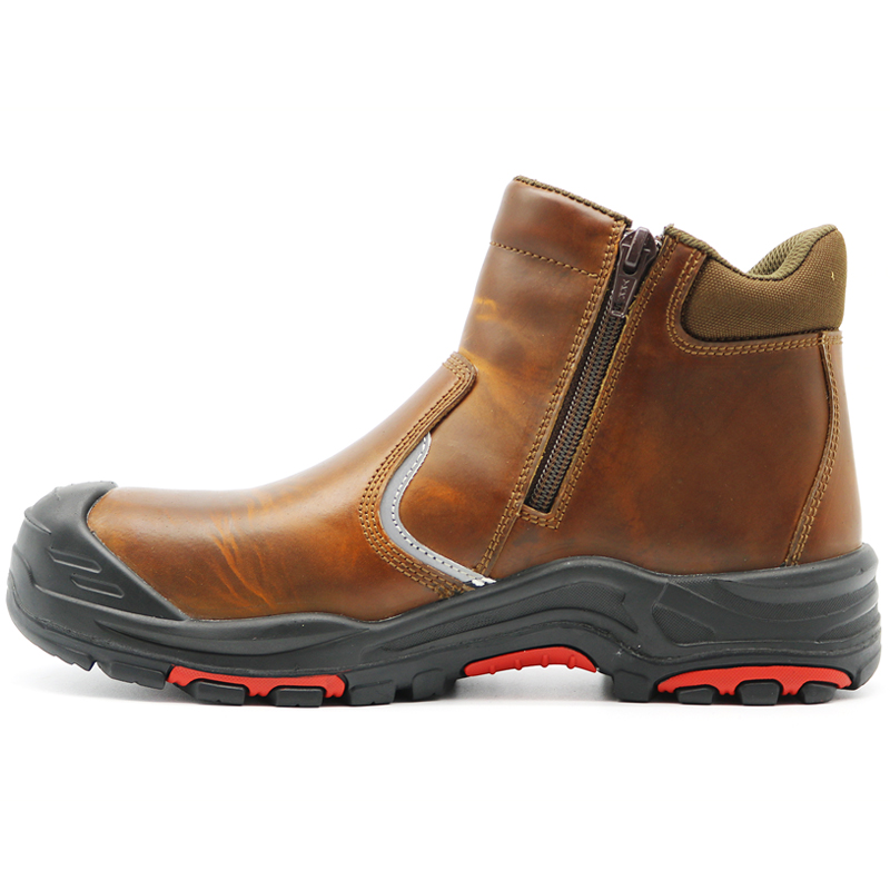 Oil Water Resistant Anti Slip Steel Toe Puncture Proof Safety Boots without Lace