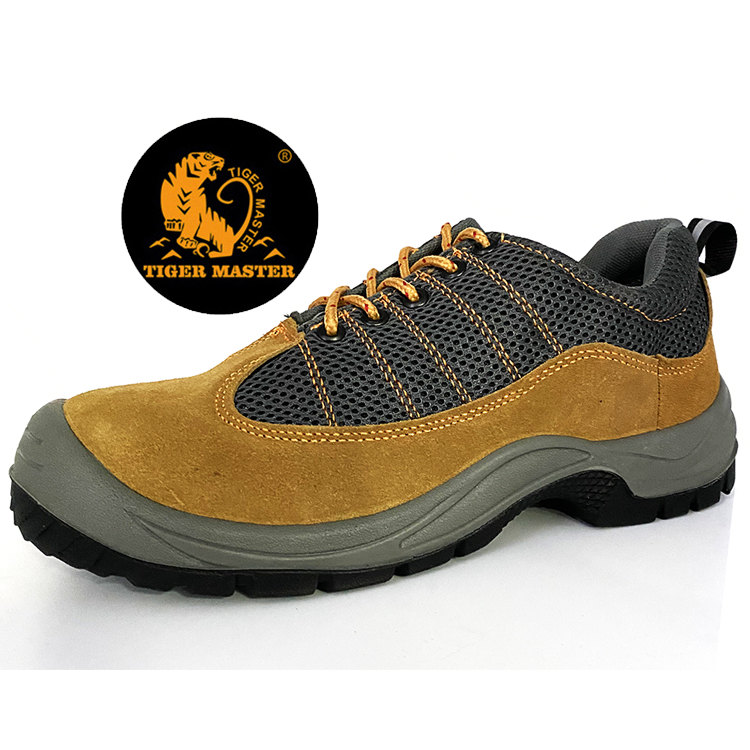 Anti Slip Suede Leather Cheap Safety Work Shoes Steel Toe Cap