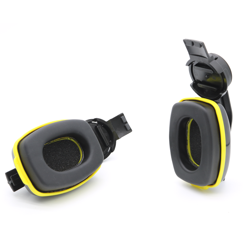 ABS shell soundproof hardhat safety ear muff