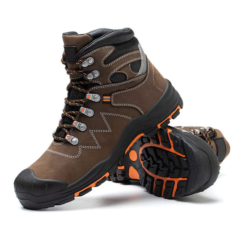 Nubuck Leather Heat Resistant Steel Toe Oil Gas Safety Shoes for Chile