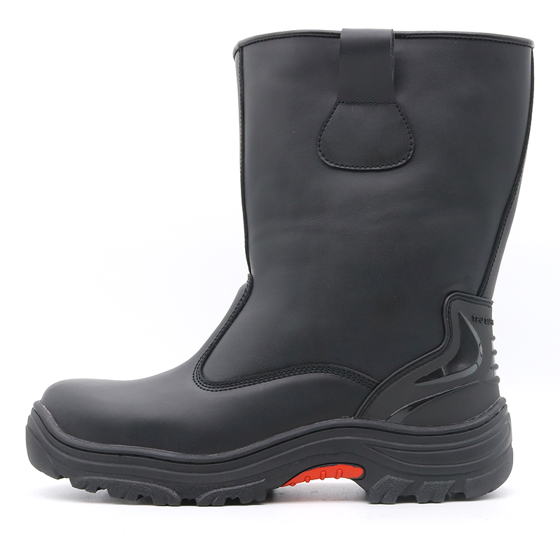 Heat resistance rubber sole no laces welding safety boots