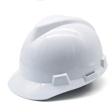 CE EN397 White ABS Shell V Guard Engineer Safety Helmet