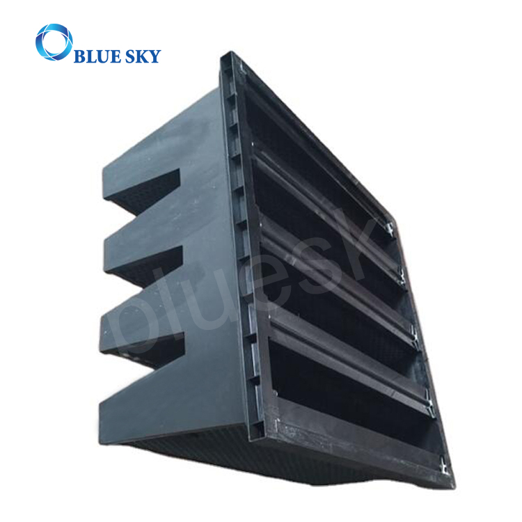 Honeycomb Activated Carbon 4 V-Bank Filtros de aire para aire acondicionado Sistema HVAC