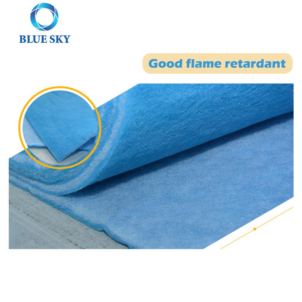 Lavable G3 G4 algodón azul y blanco telas no tejidas pintura cabina de pulverización a prueba de polvo prefiltro de aire